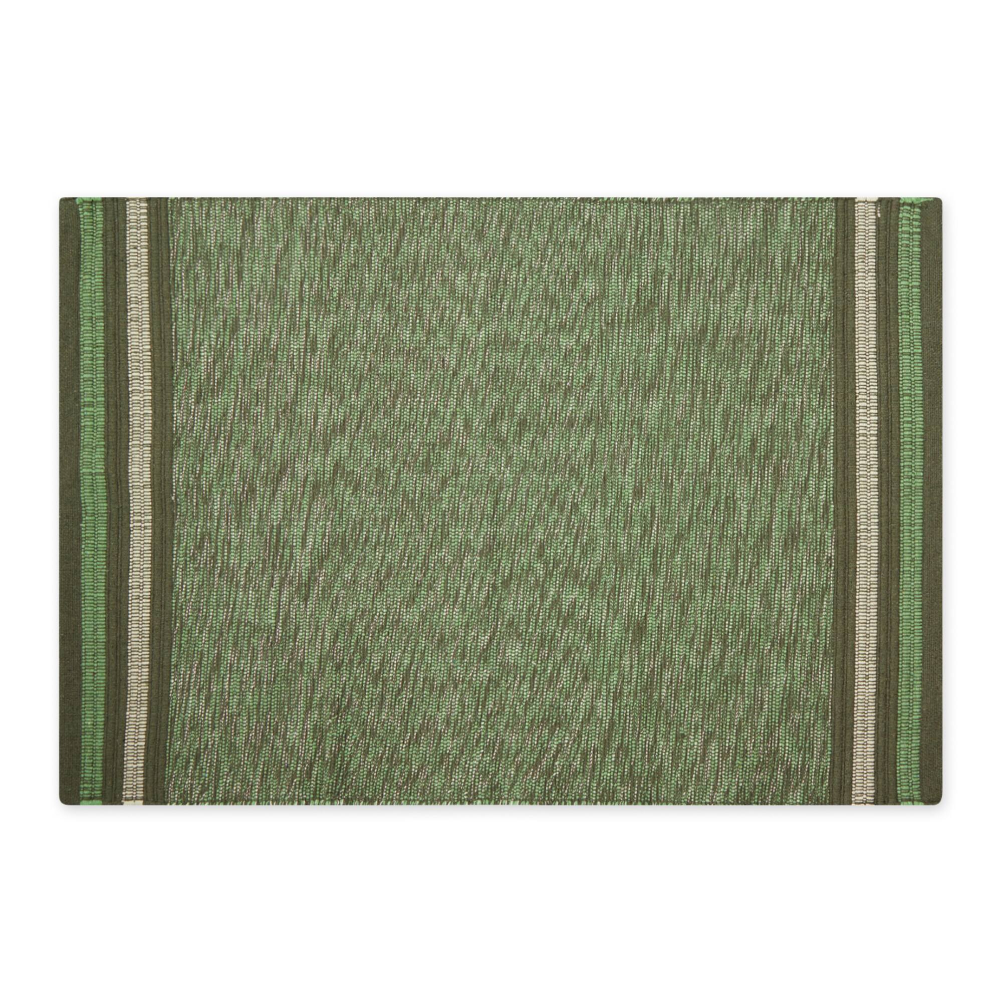 DII® Modern Stripe Variegated Handwoven Recycled Yarn Rug